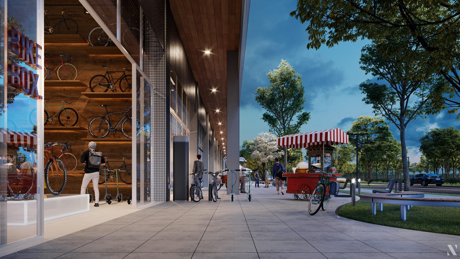 Vivapark ao pôr do sol